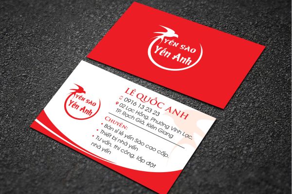 Mẫu card visit yến sào giá rẻ, thiết kế theo yêu cầu