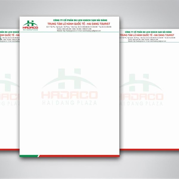 In Hoa Long nhận thiết kế và in ấn mẫu tiêu đề thư giá rẻ