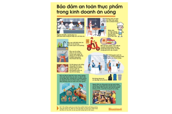 Mẫu tờ rơi an toàn thực phẩm nổi bật