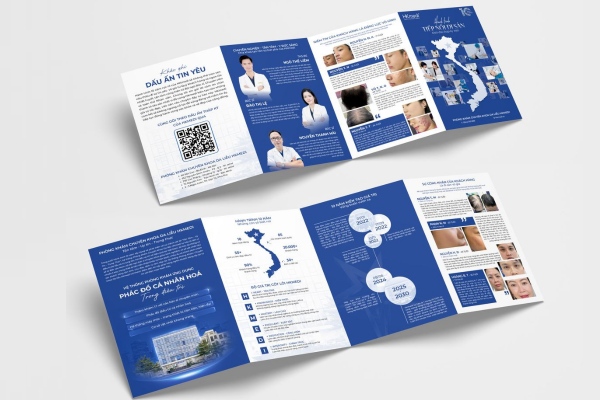 Mẫu tờ rơi gấp 4 thiết kế bố cục khoa học