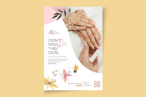Mẫu tờ rơi nail giá rẻ, thiết kế theo yêu cầu tại Hà Nội