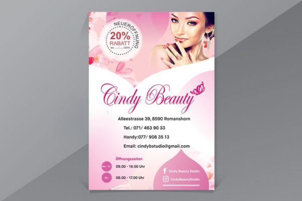 Mẫu tờ rơi nail giá rẻ, thiết kế theo yêu cầu tại Hà Nội