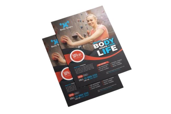 Mẫu tờ rơi phòng gym đẹp, giá rẻ tại Hà Nội