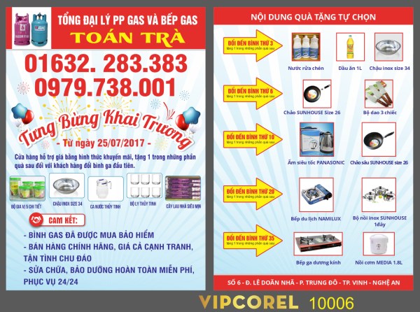 IN Hoa Long nhận thiết kế và in ấn mẫu tờ rơi quảng cáo gas chuyên nghiệp