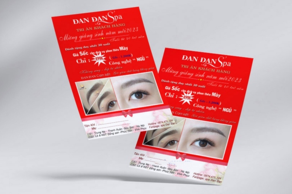 Mẫu tờ rơi tri ân khách hàng hiệu quả