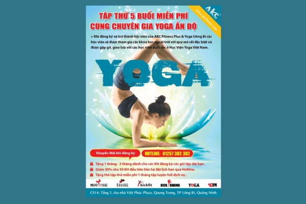 Mẫu tờ rơi yoga đẹp hiệu quả