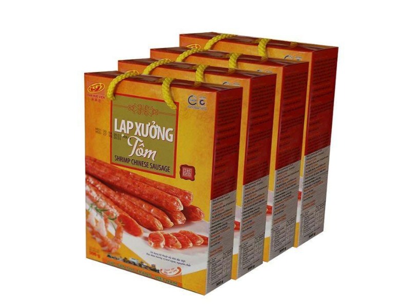 Mẫu túi giấy đựng lạp xưởng đẹp mắt