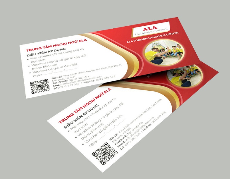 Tầm quan trọng của việc in voucher cho trung tâm anh ngữ