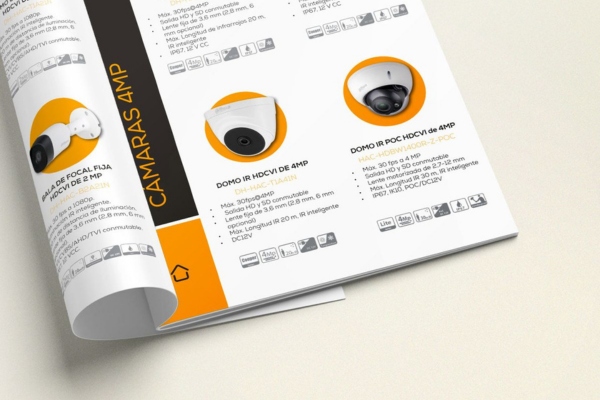 Thiết kế mẫu brochure camera chuẩn đẹp
