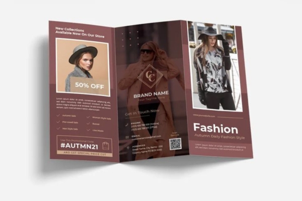 Thiết kế mẫu brochure thời trang hoàn hảo