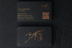Tổng hợp các mẫu card visit màu đen đẹp, độc đáo
