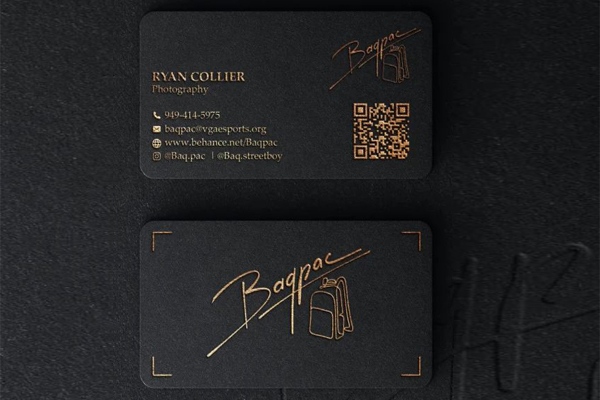 Tổng hợp các mẫu card visit màu đen đẹp, độc đáo