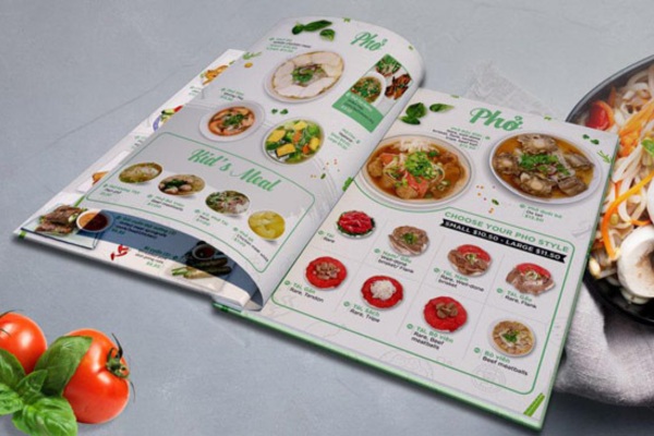 Tổng hợp mẫu menu quán phở đẹp & Hút khách nhất