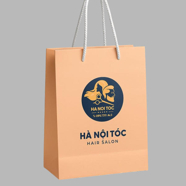 In Hoa LOng - Xưởng in túi giấy salon tóc theo yêu cầu