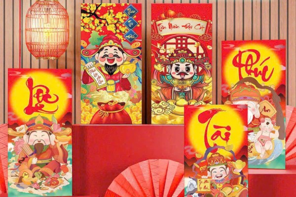 Ý nghĩa & các mẫu bao lì xì Phúc Lộc Thọ đẹp