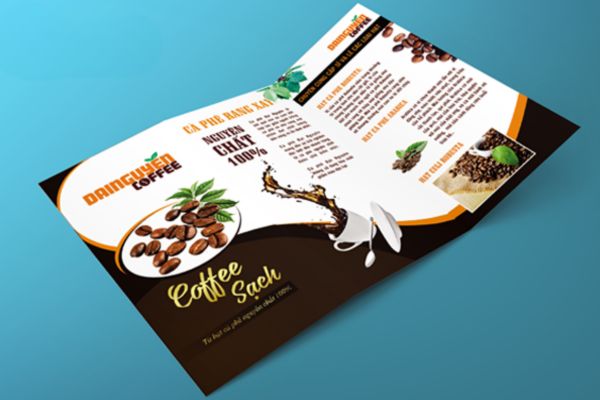 Mẫu brochure cà phê giá rẻ, chất lượng cao tại Hà Nội