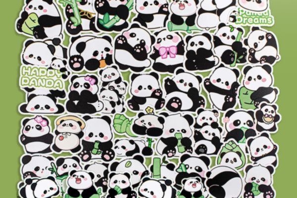 Mẫu sticker gấu trúc giá rẻ, mẫu đẹp tại Hà Nội