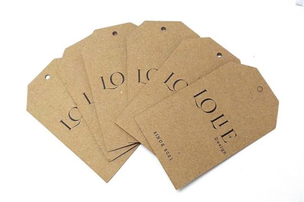 Mẫu tag giấy kraft đẹp giá rẻ, chất lượng cao