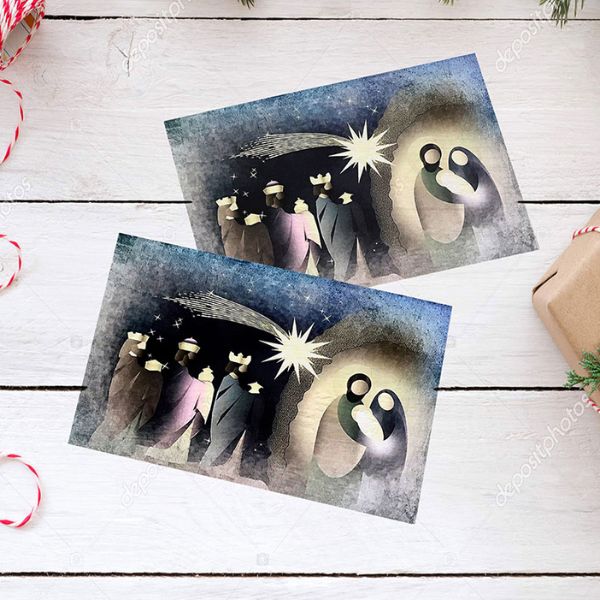 In thiệp giáng sinh công giáo giá rẻ, thiết kế theo yêu cầu