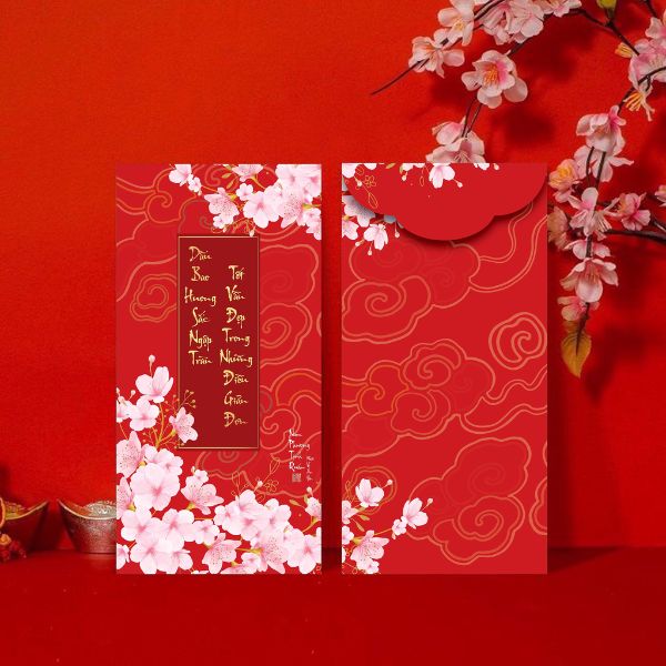 In bao lì xì hoa giá rẻ, thiết kế theo yêu cầu tại Hoa Long
