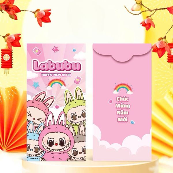 In bao lì xì Labubu In bao lì xì Labubu giá rẻ, thiết kế theo yêu cầu tại Hà Nội