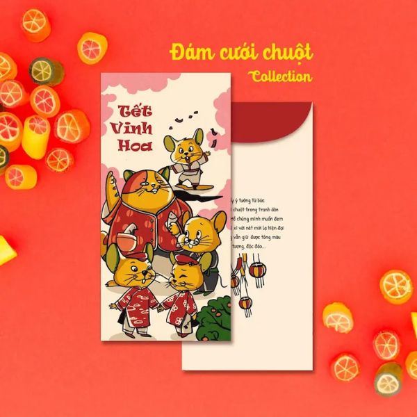 In bao lì xì Tranh Đông Hồ In bao lì xì Tranh Đông Hồ giá rẻ, chất lượng cao tại Hà Nội