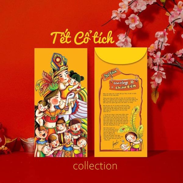 In bộ lì xì Tết cổ tích In bộ lì xì Tết cổ tích giá rẻ, thiết kế theo yêu cầu