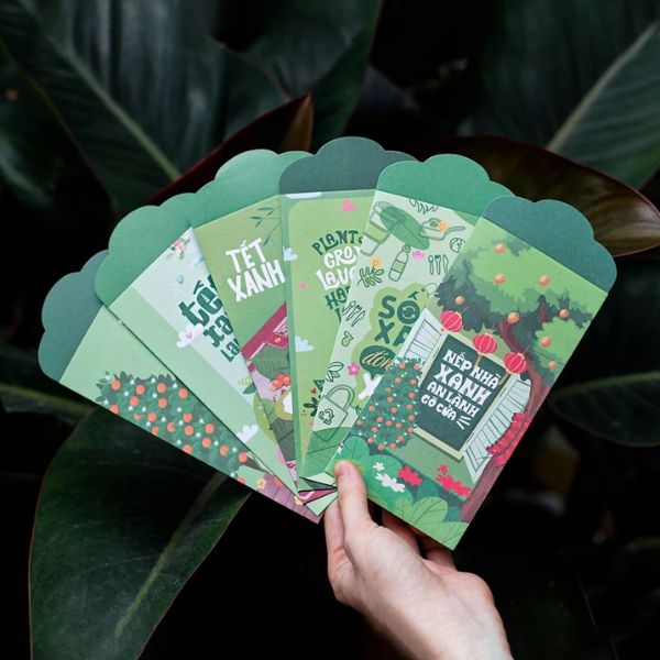 In bộ lì xì Tết sống xanh In bộ lì xì Tết sống xanh theo yêu cầu tại Hà Nội