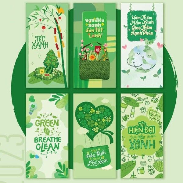 In bộ lì xì Tết sống xanh theo yêu cầu tại Hà Nội