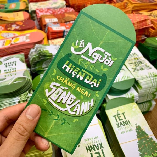 In bộ lì xì Tết sống xanh theo yêu cầu tại Hà Nội