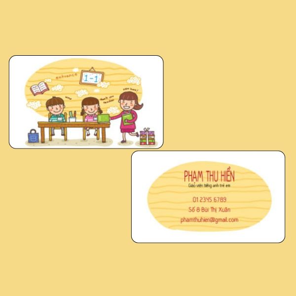 In card visit gia sư giá rẻ, chất lượng cao tại Hà Nội