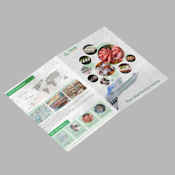 In Hoa long nhận in catalog thiết bị thủy hải sản đẹp