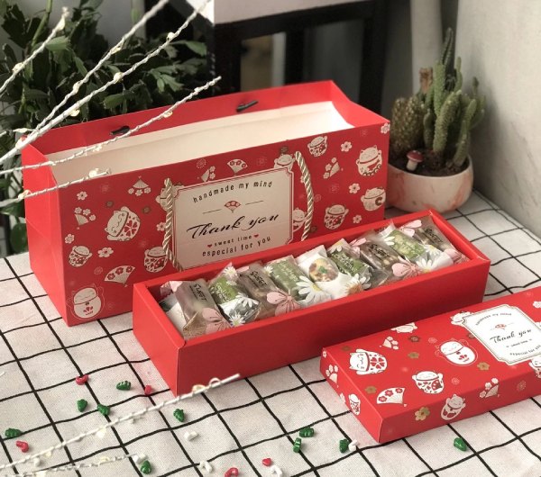 In Hoa Long nhận in hộp giấy đựng kẹo nougat theo yêu cầu