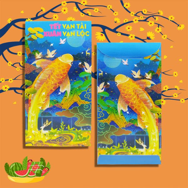 Lì xì cá chép sung túc giá rẻ, thiết kế theo yêu cầu tại Hà Nội