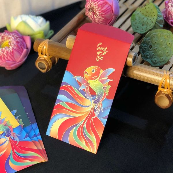 Lì xì cá chép sung túc giá rẻ, thiết kế theo yêu cầu tại Hà Nội