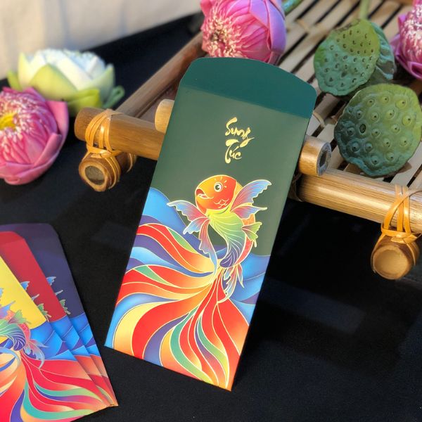 Lì xì cá chép sung túc giá rẻ, thiết kế theo yêu cầu tại Hà Nội