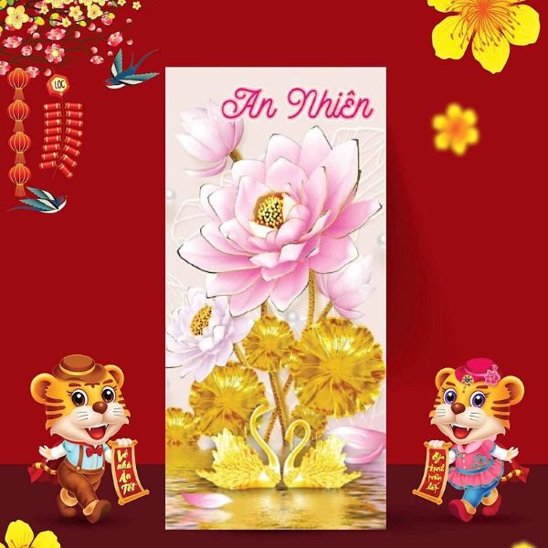 In bao lì xì hoa giá rẻ, thiết kế theo yêu cầu tại Hoa Long