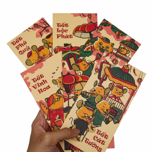 In bao lì xì Tranh Đông Hồ In bao lì xì Tranh Đông Hồ giá rẻ, chất lượng cao tại Hà Nội