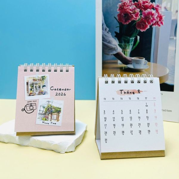 In lịch để bàn mini giá rẻ. chất lượng cao