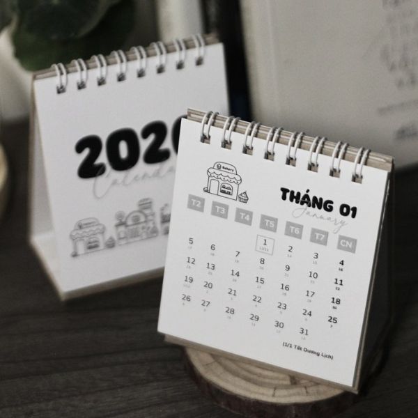 In lịch để bàn mini In lịch để bàn mini giá rẻ. chất lượng cao