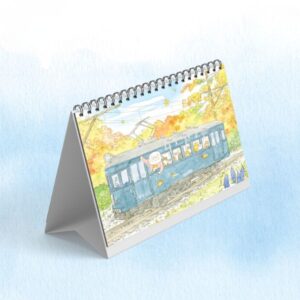 Lịch để bàn thị trấn mèo tại Hà Nội