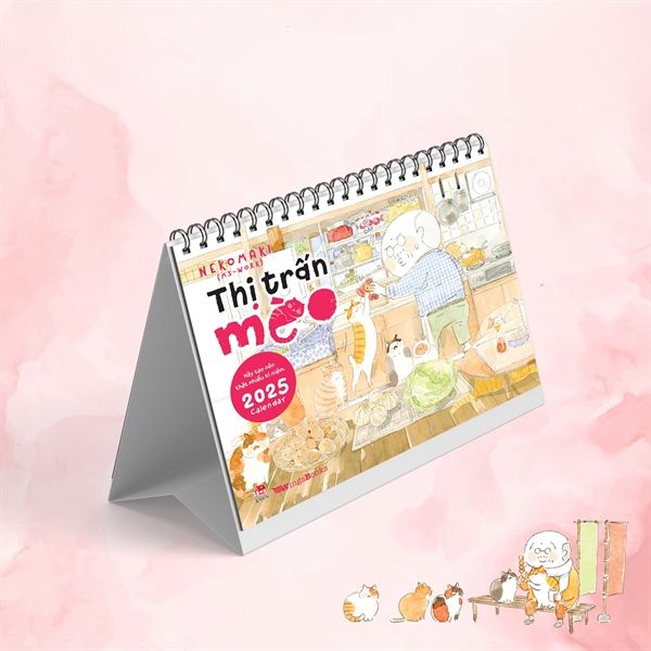 Lịch để bàn thị trấn mèo tại Hà Nội