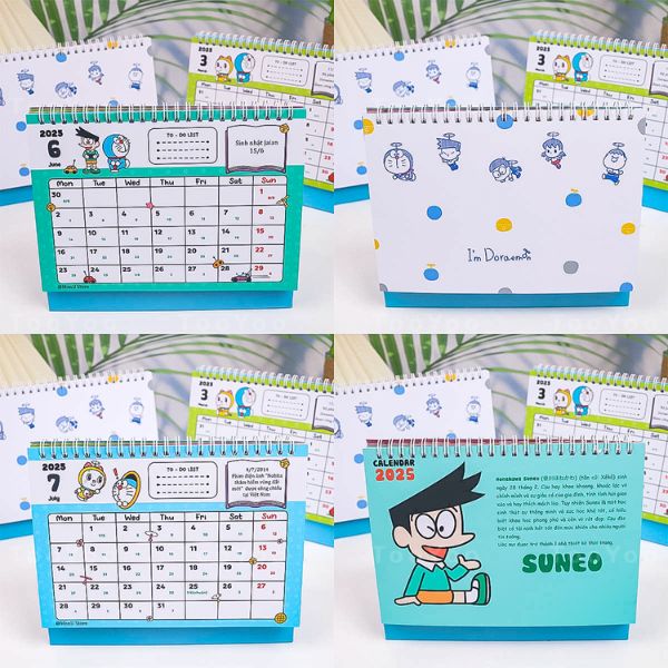 In lịch để bàn Doraemon giá rẻ, chất lượng cao