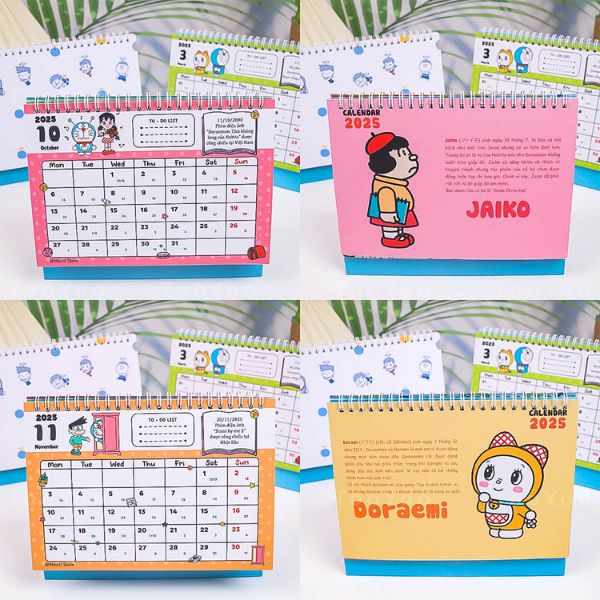 In lịch để bàn Doraemon giá rẻ, chất lượng cao