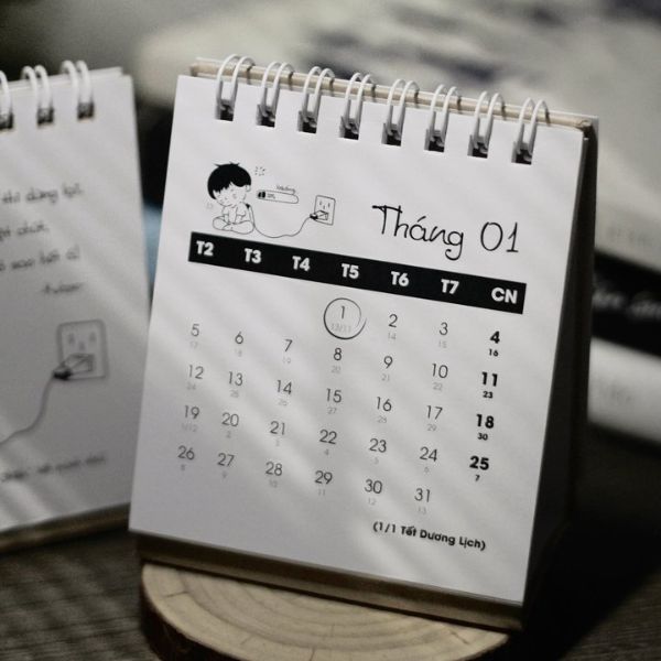In lịch để bàn mini In lịch để bàn mini giá rẻ. chất lượng cao