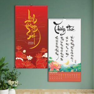 In lịch Thư Pháp 2026 tại Hà Nội | Thiết kế tinh tế