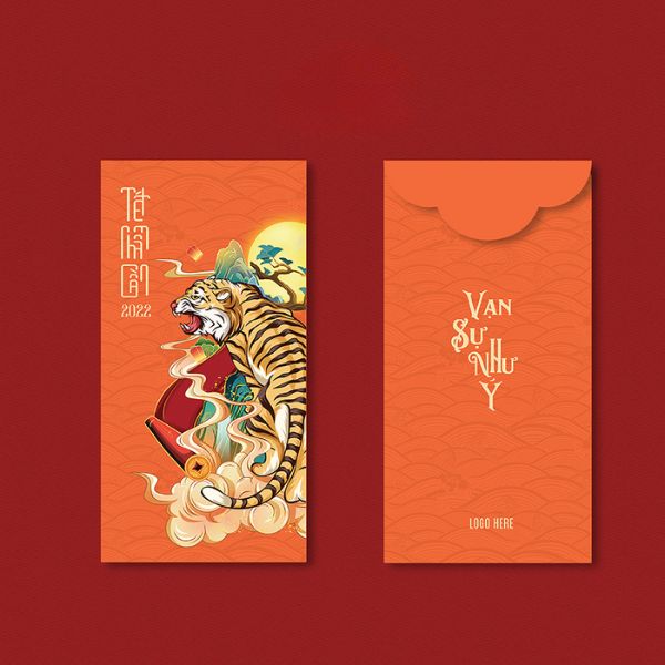 In bao lì xì màu cam giá rẻ, mẫu đẹp tại Hà Nội