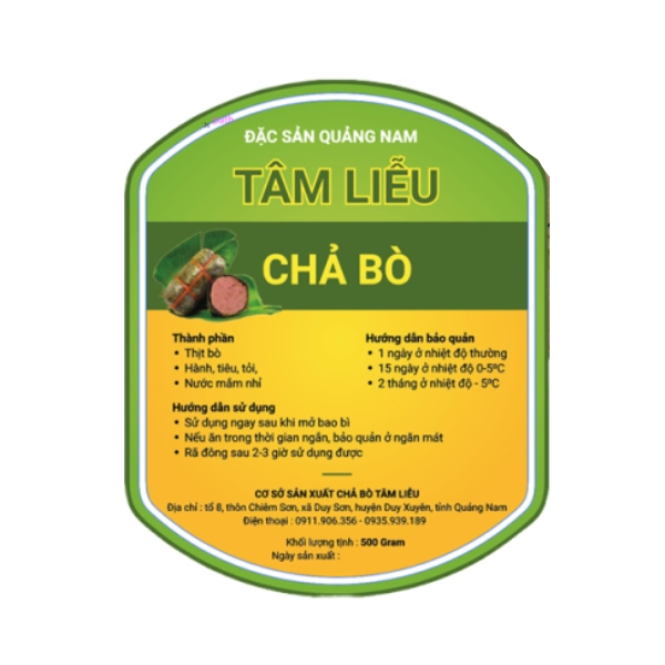 In tem chả bò uy tín, chống nước, giá tốt tại xưởng in Hà Nội In tem chả bò chống nước, giá tốt