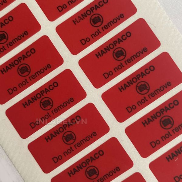 In tem nhãn cấm chụp ảnh giá rẻ, chất lượng cao