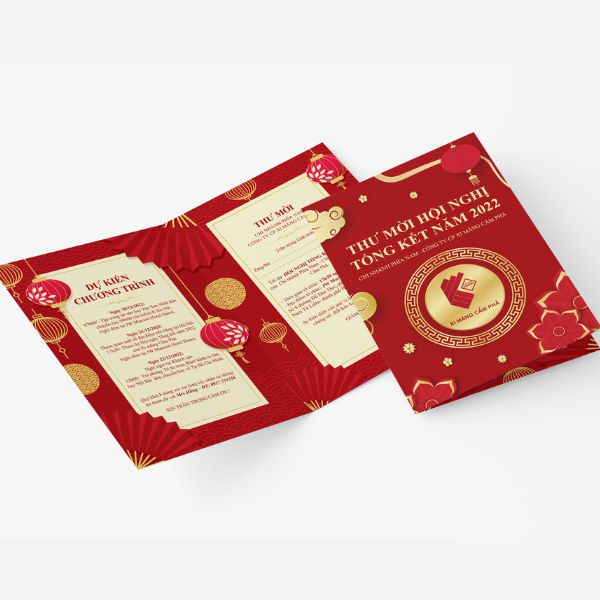 In thiệp chúc Tết 2026 giá rẻ, thiết kế theo yêu cầu